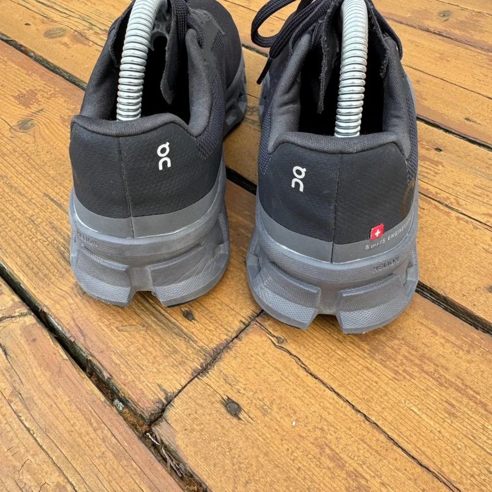 On Cloudmonster Women 8.5 Black Magnet Running Shoes 61.99024 CloudTec Sneakers